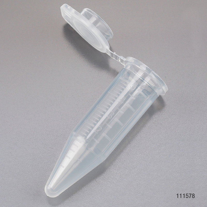 5Ml Diamond Midi Centrifuge Tube, Pp, Attached Snap Cap, Graduated, Assorted Colors, 50/Bag Of Each Color (Blue, Green, Red & Yellow), 4 Bags/Unit